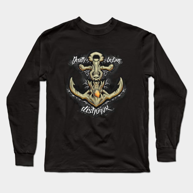 Death Before Dishonor Long Sleeve T-Shirt by Maindrid